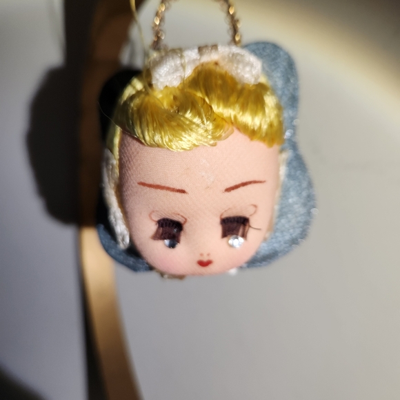 Vintage Angel Face With Wings Ornament Made in Japan Mid-century Christmas Angel - Picture 11 of 11